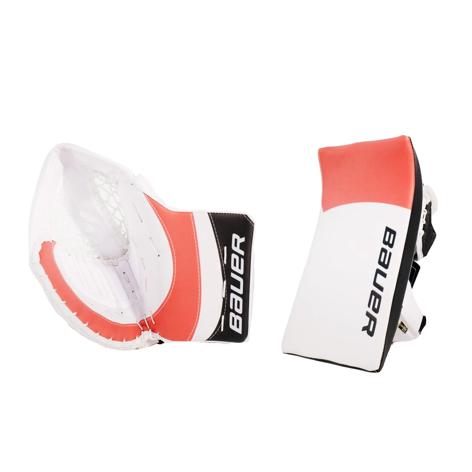 Bauer Supreme NHL Custom Senior Goalie Catcher & Blocker Set - Pro Stock - Mike McKenna 3 Bauer Supreme NHL Custom Senior Goalie Catcher & Blocker Set - Pro Stock - Mike McKenna