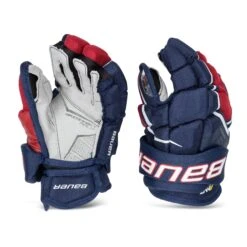 Bauer Supreme UltraSonic Intermediate Hockey Gloves -Warrior Sales Store bauer gloves bauer supreme ultrasonic intermediate hockey gloves navy red white 12 28743793606722