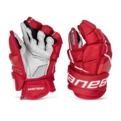 Bauer Supreme UltraSonic Intermediate Hockey Gloves -Warrior Sales Store bauer gloves bauer supreme ultrasonic intermediate hockey gloves red 12 28743793639490