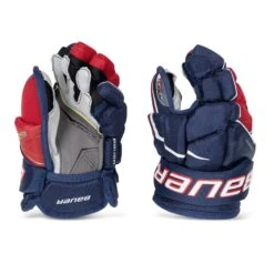 Bauer Supreme UltraSonic Junior Hockey Gloves -Warrior Sales Store bauer gloves bauer supreme ultrasonic junior hockey gloves navy red white 10 28743842234434