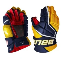 Bauer Vapor 3X Senior Hockey Gloves 41 Bauer Vapor 3X Senior Hockey Gloves -Warrior Sales Store bauer gloves bauer vapor 3x senior hockey gloves navy gold 14 29160824176706