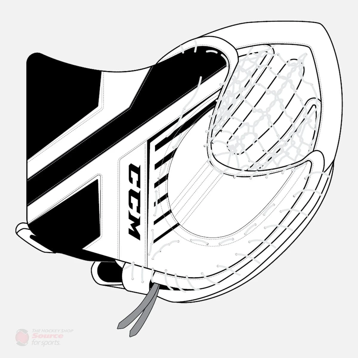 CCM Axis A1.9 Intermediate Goalie Catcher 19 CCM Axis A1.9 Intermediate Goalie Catcher - Image 17