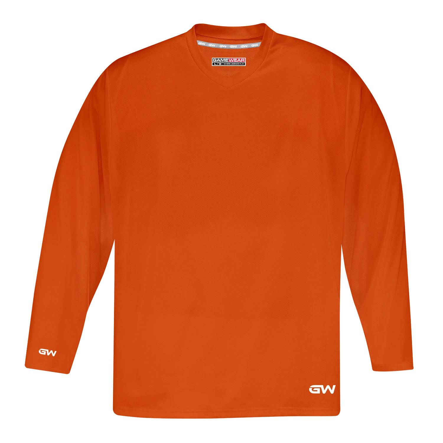GameWear GW5500 ProLite Series Junior Hockey Practice Jersey - Orange 3 GameWear GW5500 ProLite Series Junior Hockey Practice Jersey - Orange