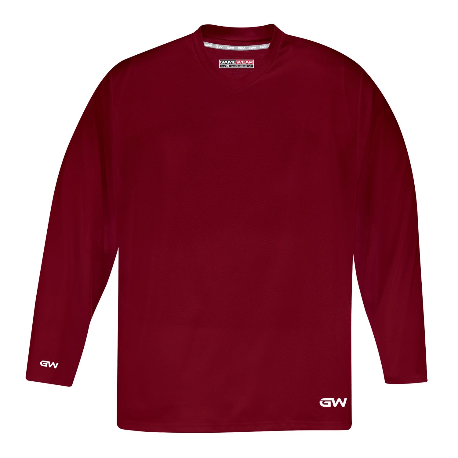 GameWear GW5500 ProLite Series Senior Hockey Practice Jersey - Crimson 3 GameWear GW5500 ProLite Series Senior Hockey Practice Jersey - Crimson