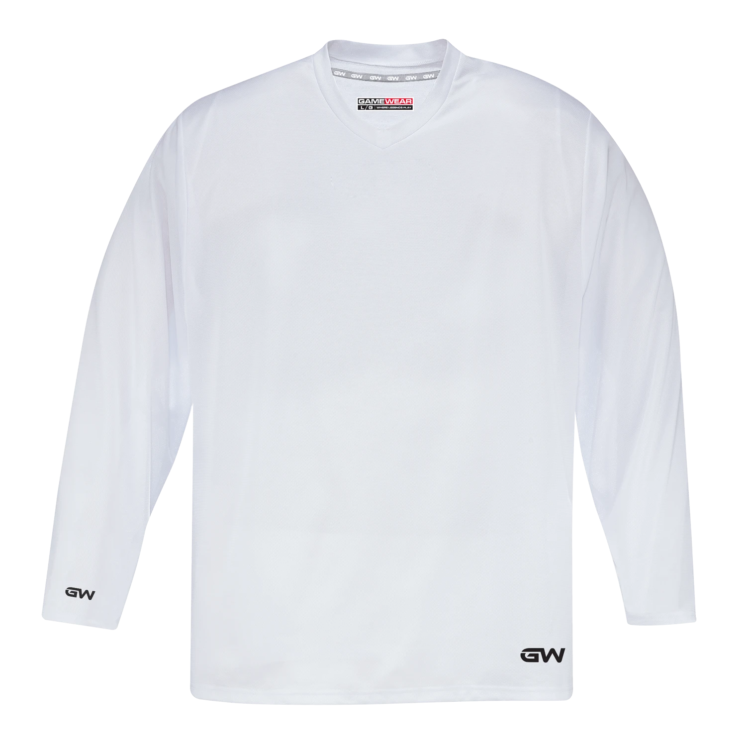 GameWear GW5500 ProLite Series Senior Hockey Practice Jersey - White 3 GameWear GW5500 ProLite Series Senior Hockey Practice Jersey - White
