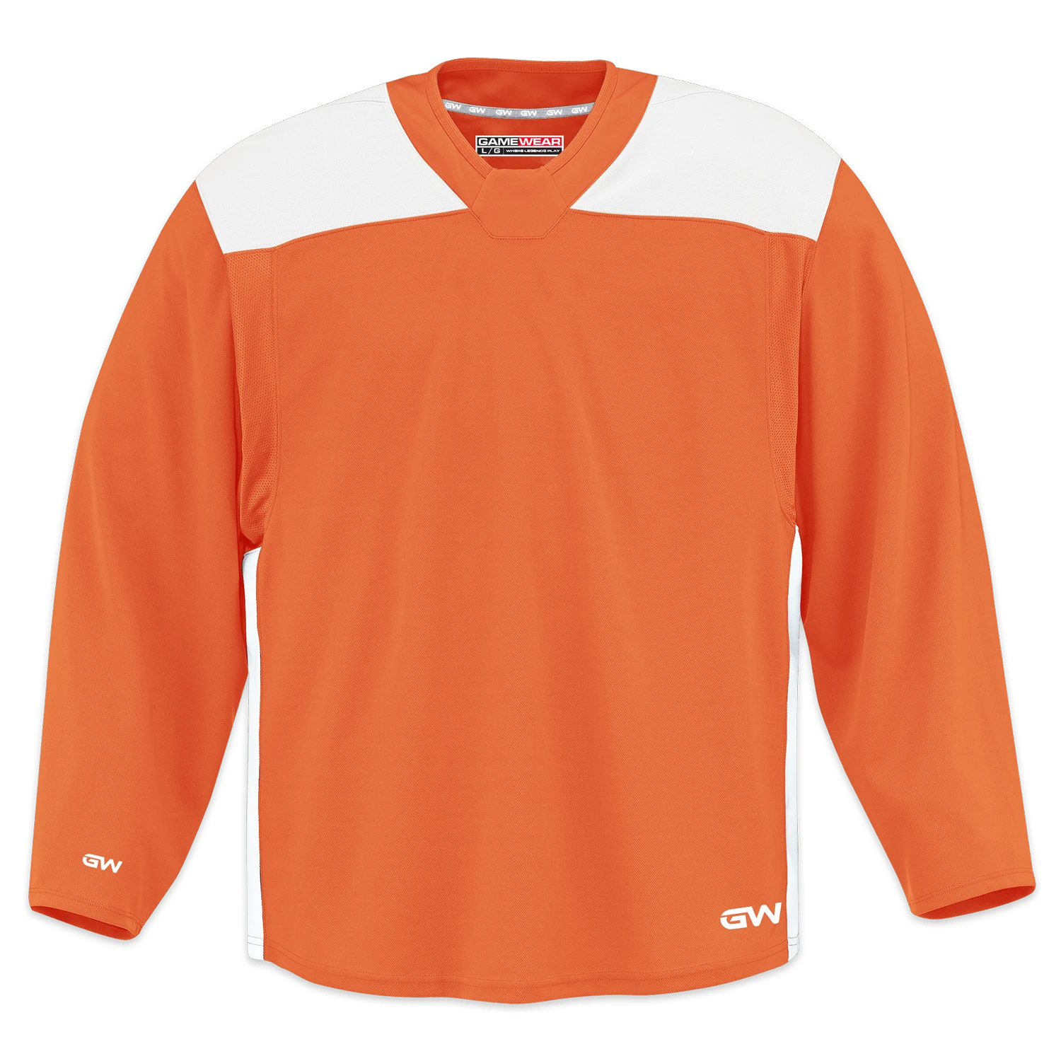 GameWear GW6500 ProLite Series Junior Hockey Practice Jersey - Orange / White 3 GameWear GW6500 ProLite Series Junior Hockey Practice Jersey - Orange / White