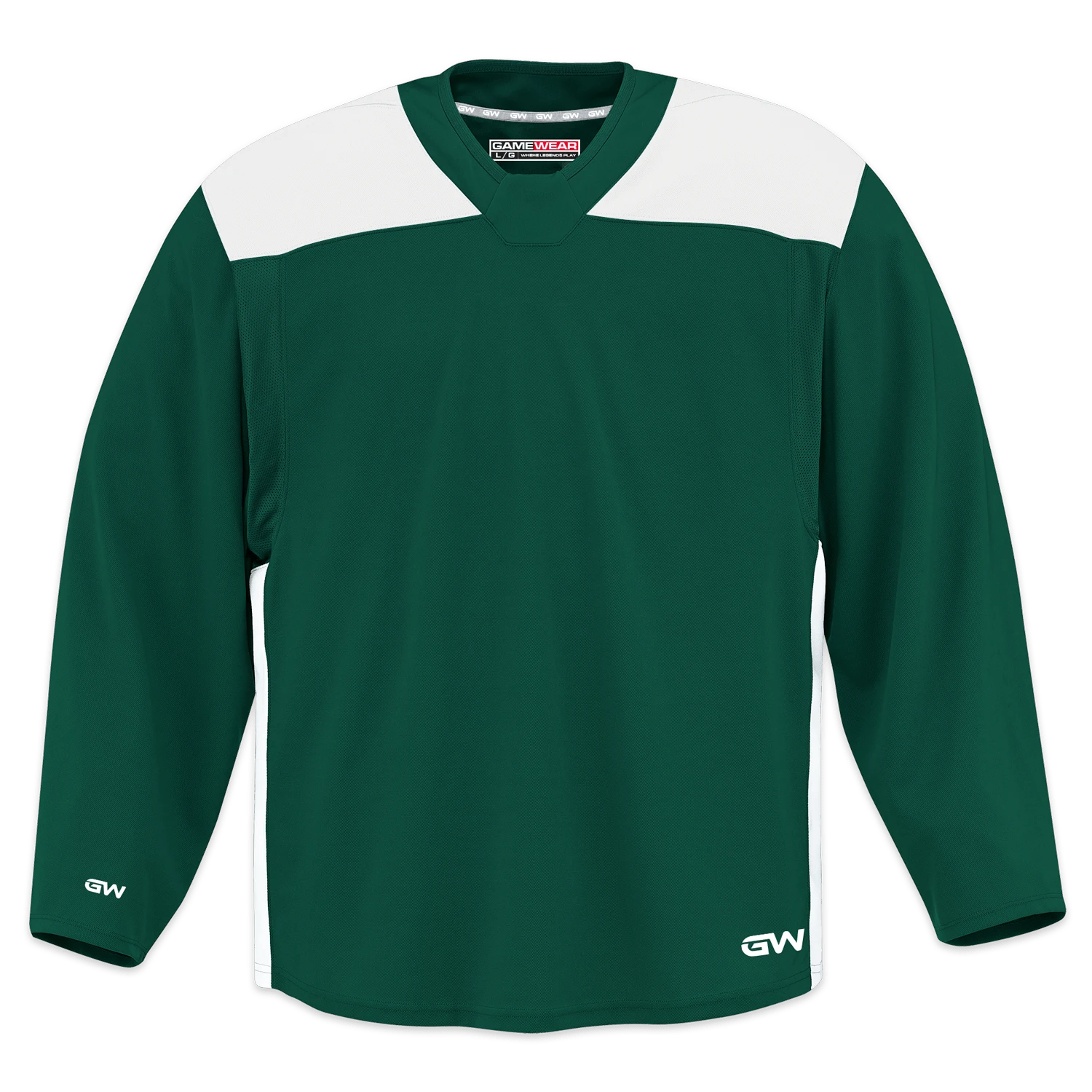 GameWear GW6500 ProLite Series Senior Hockey Practice Jersey - Dark Green / White 3 GameWear GW6500 ProLite Series Senior Hockey Practice Jersey - Dark Green / White
