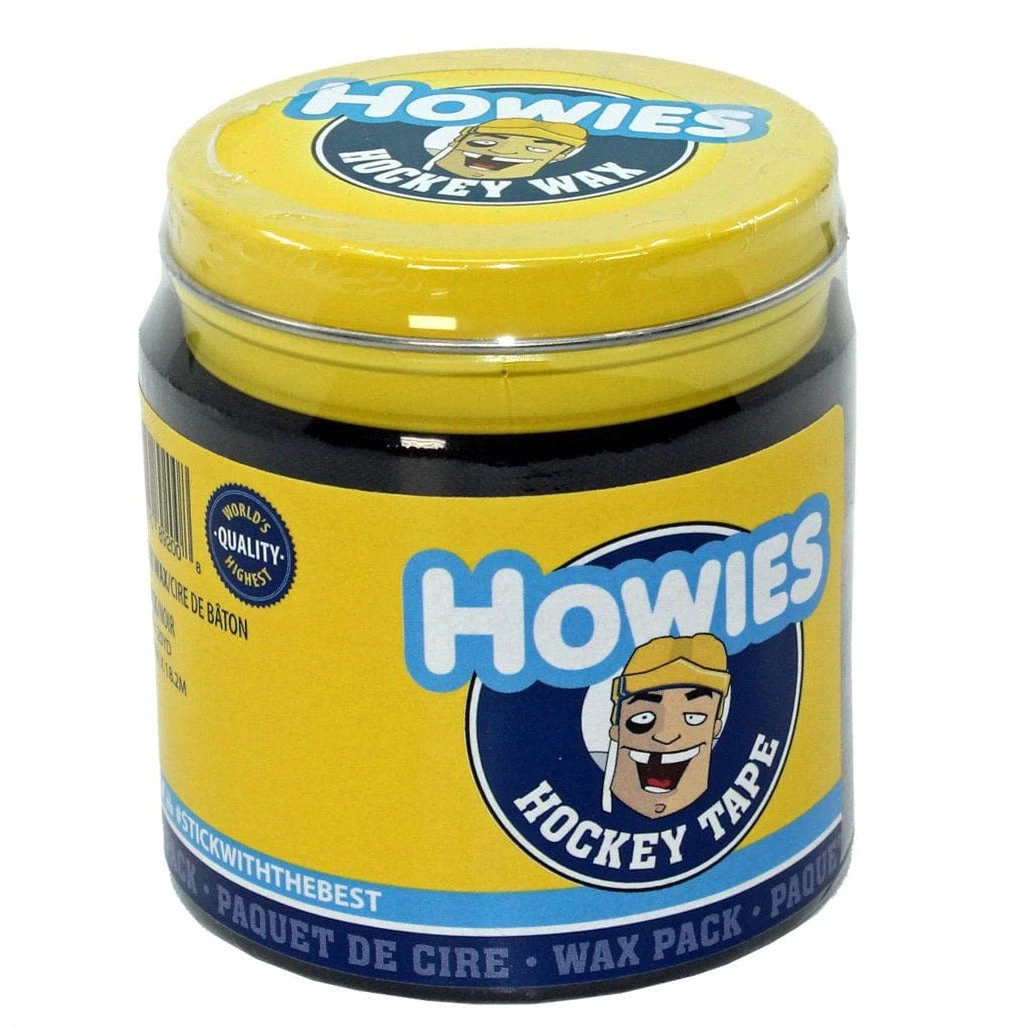 Howies Hockey Tape & Wax Mix Pack - 1 Wax, 3 Black Stick Tape 3 Howies Hockey Tape & Wax Mix Pack - 1 Wax, 3 Black Stick Tape