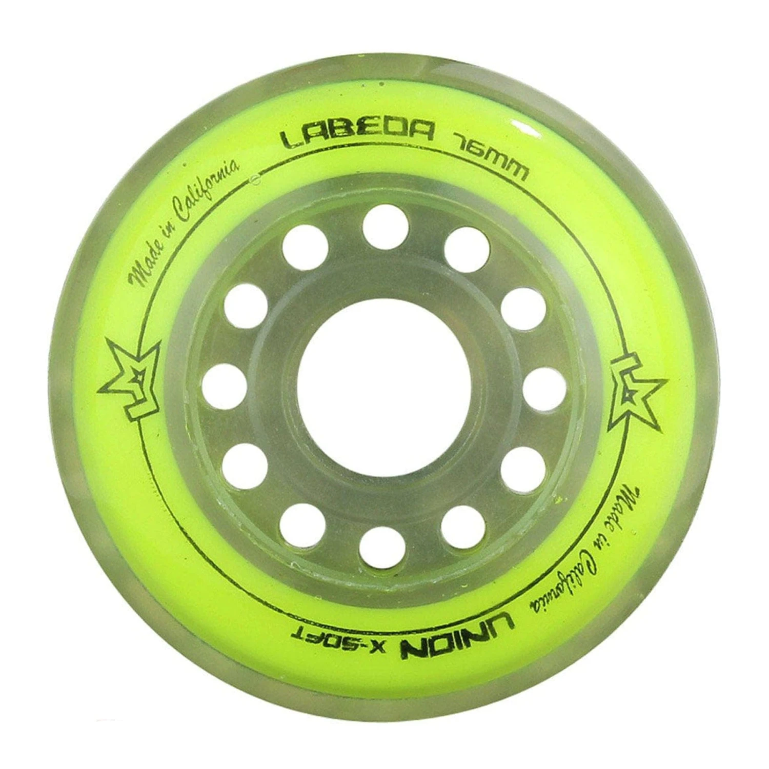 Labeda Union Roller Hockey Wheels - Yellow (76A) 3 Labeda Union Roller Hockey Wheels - Yellow (76A)