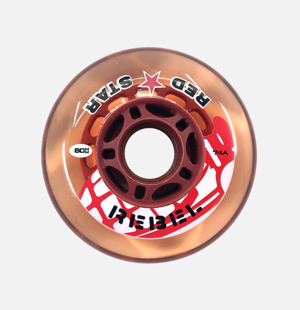 Red Star Rebel Wheels (4-Pack) - Red (74A) 4 Red Star Rebel Wheels (4-Pack) - Red (74A) - Image 2